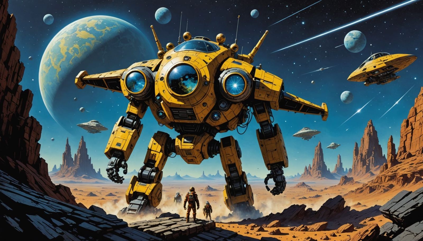 Epic Cosmic Ruler in a Whirling Galaxy of Color