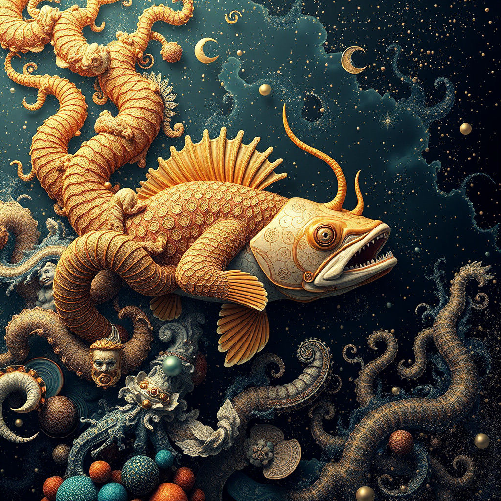 Detailed Japanese Art with Magical Lighting