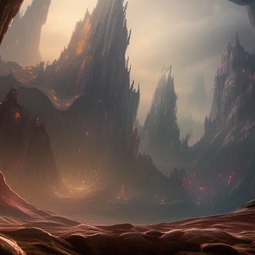 Detailed Multiverse Matte Painting in 8K