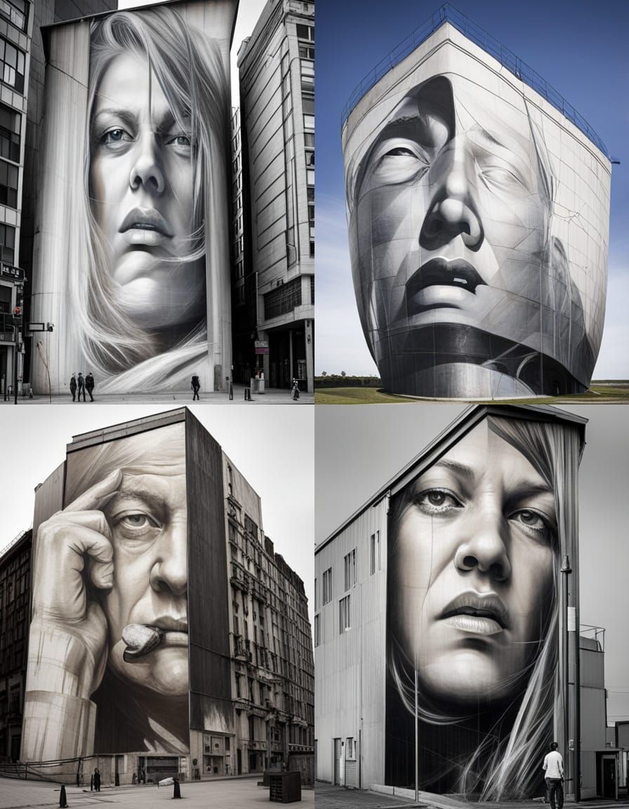 Guido van Helten Inspired Mural Portrait