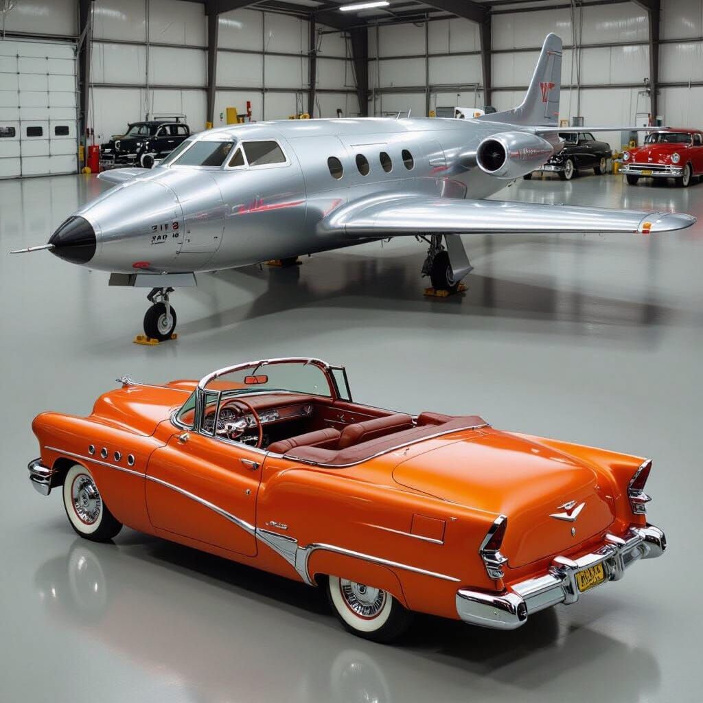 Classic 1951 Buick LeSabre and Experimental Aircraft