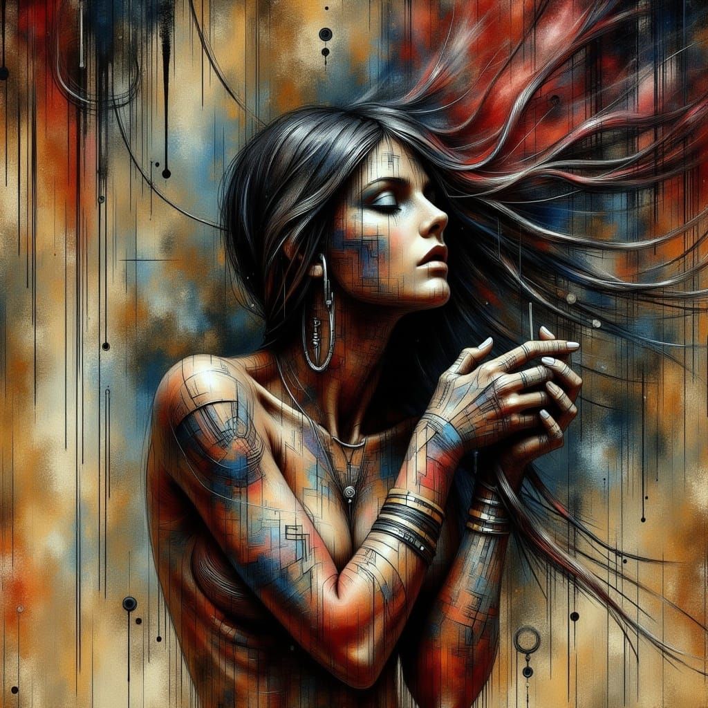 Sinister Hyperrealistic Portrait in Comic Book Style