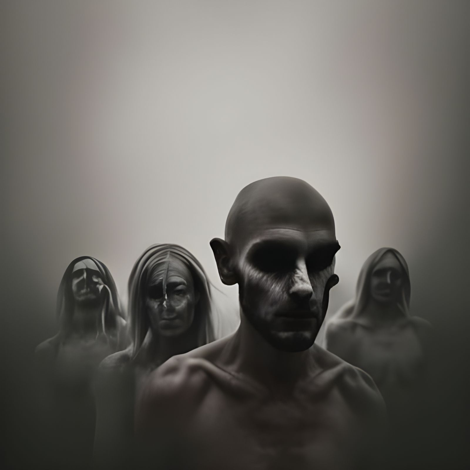 Satanic Cult Scene in Dark Portrait Photography