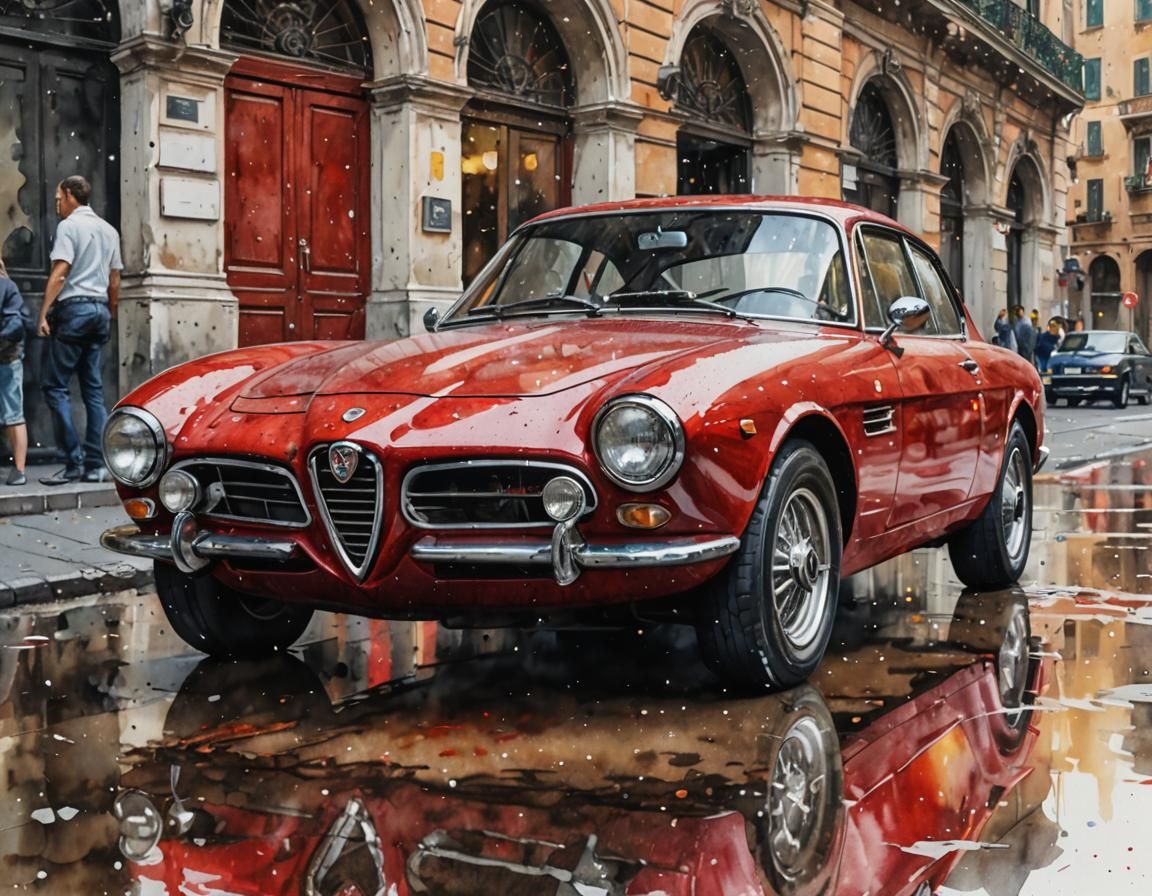 Alfa Romeo Monza 2300 Splash Art in Milano