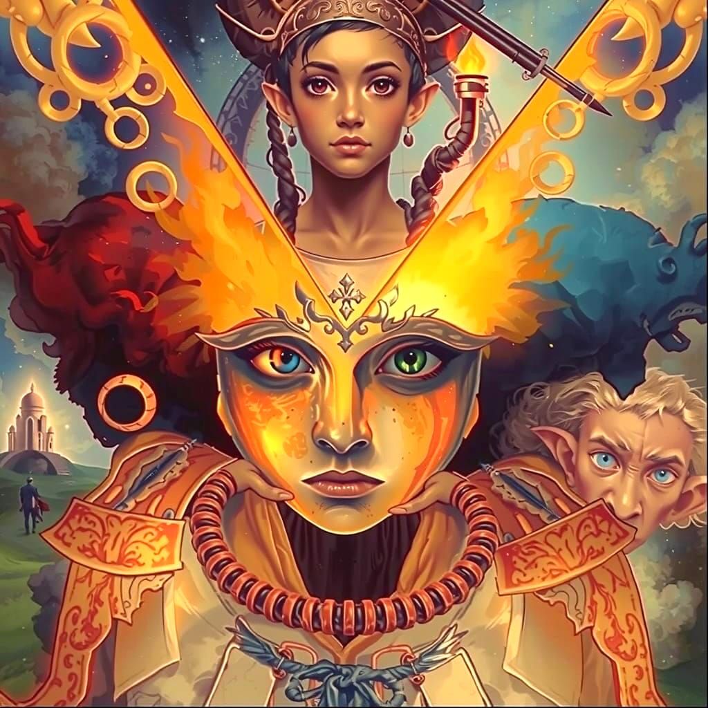 Mystical Laboratory Scene in Surreal Style