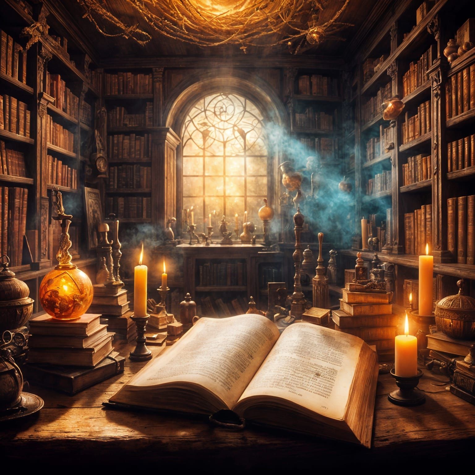Whimsical Witches' Study in Ethereal Fantasy