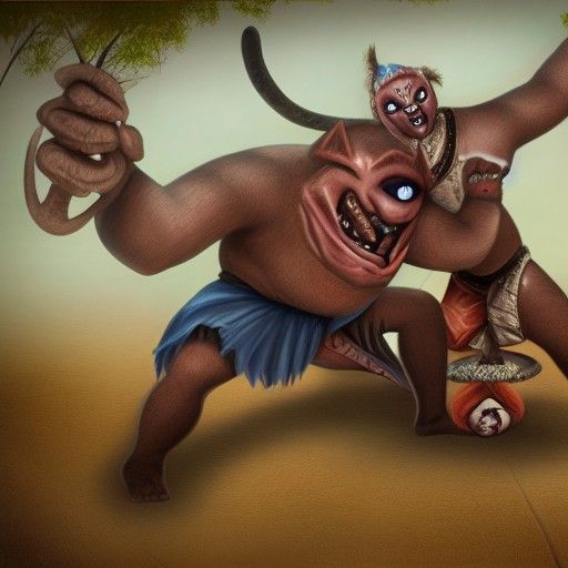 Oni Battle for Entertainment: Detailed Matte Painting