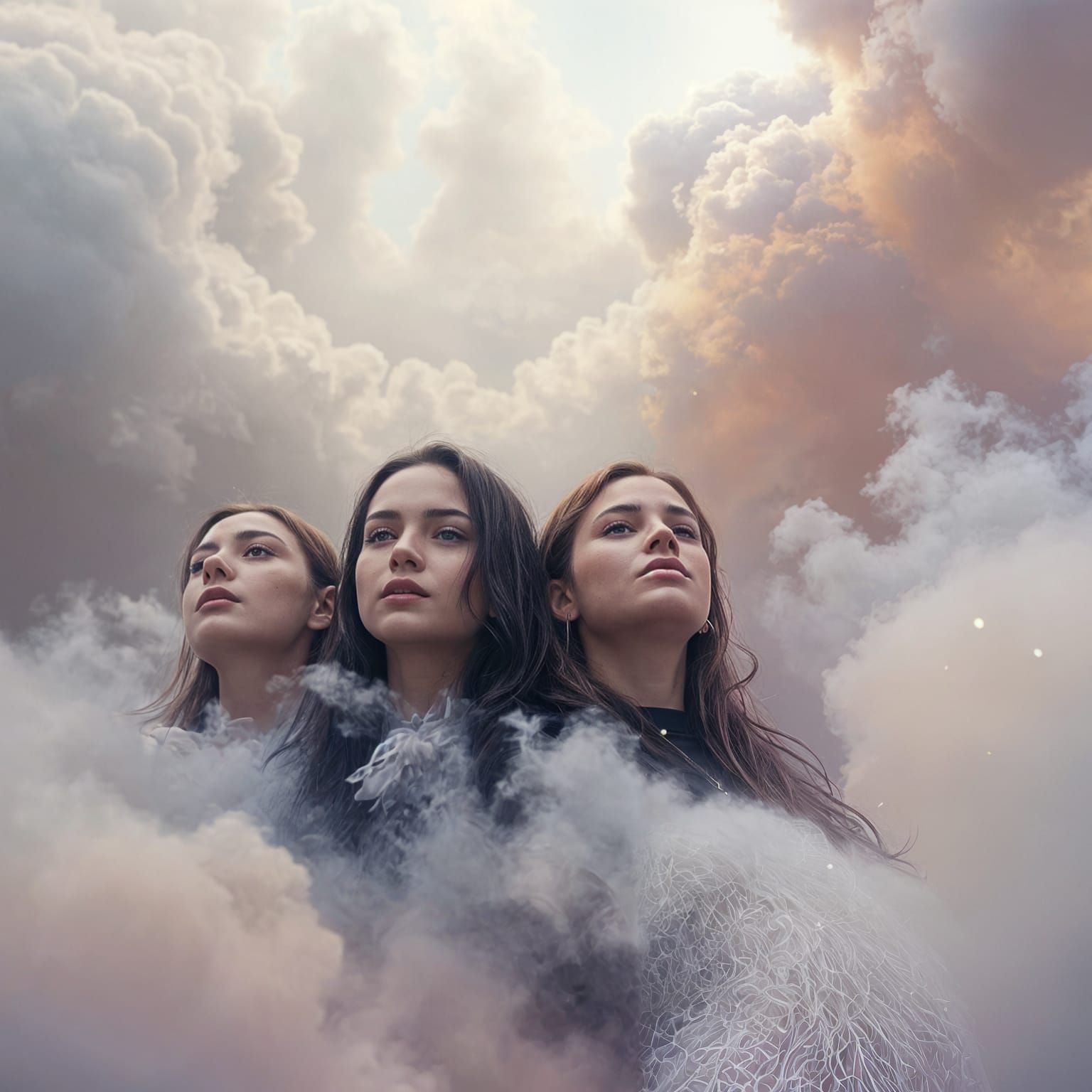 Ethereal Trio in Whimsical Harmony