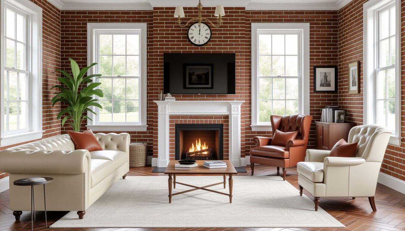 Vibrant Victorian Living Room with Sunlight
