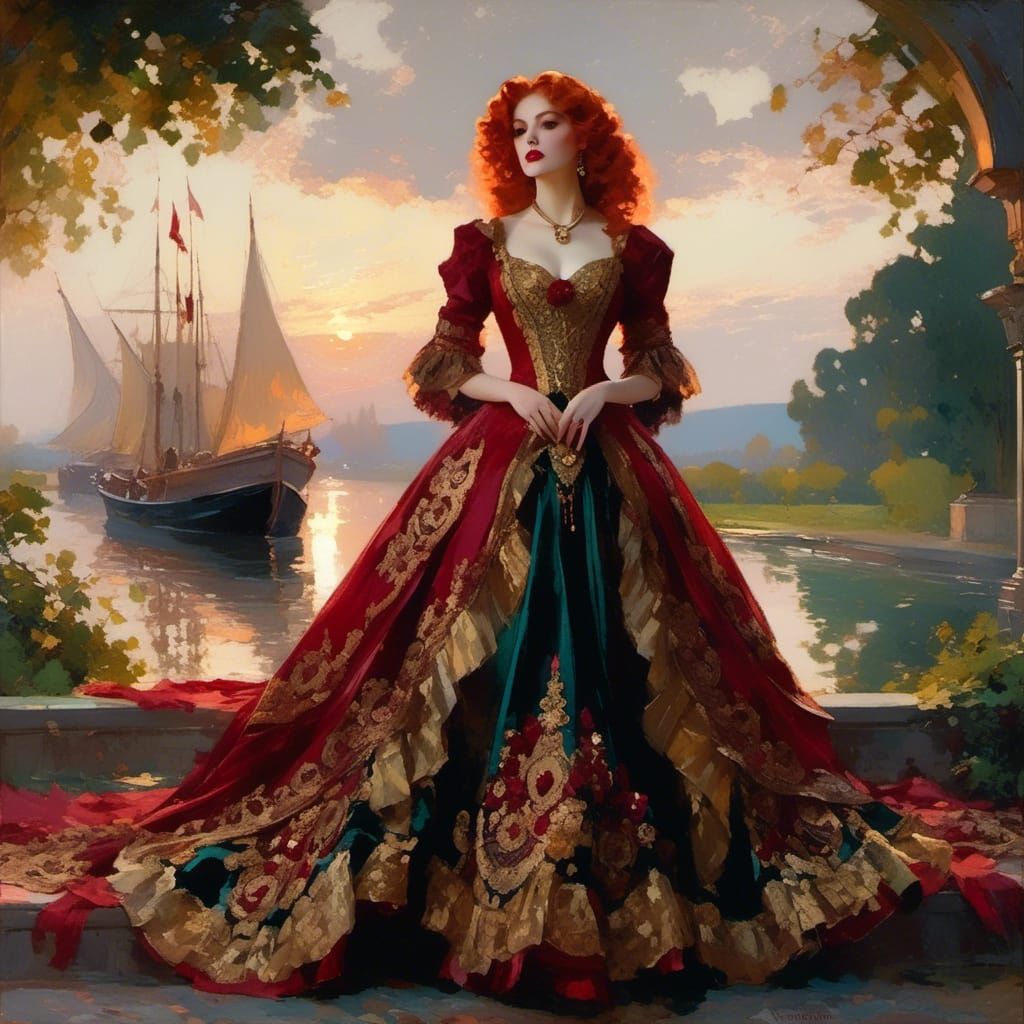 Victorian Vampire Mina Harker in Early 20th Century Style