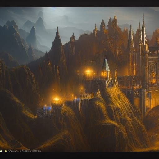 Detailed Matte Painting of Hufflepuff in Fantasy Style