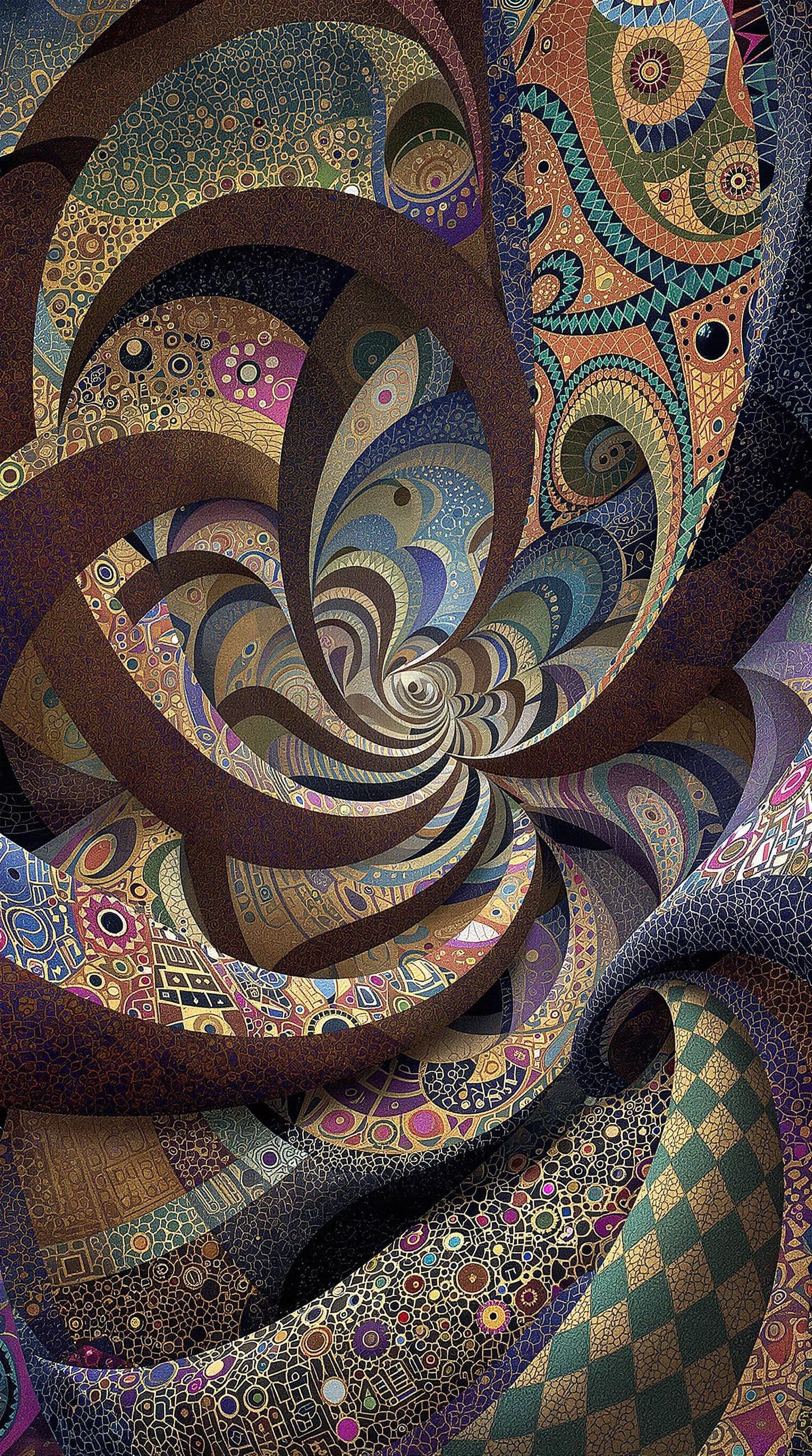 Surreal Isometric Megastructure with Hyperbolic Waves