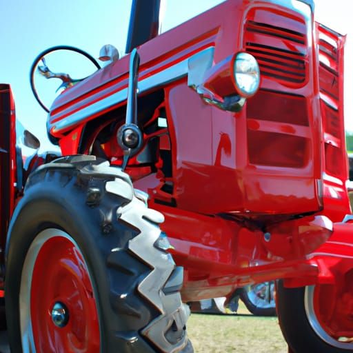 Red Chrome Tractor: A Modern Marvel