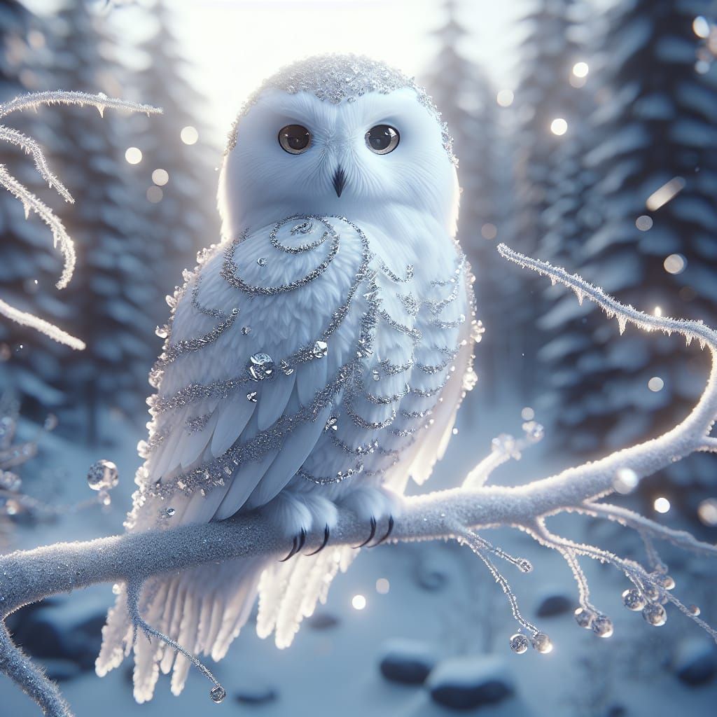 A majestic Snowy Owl