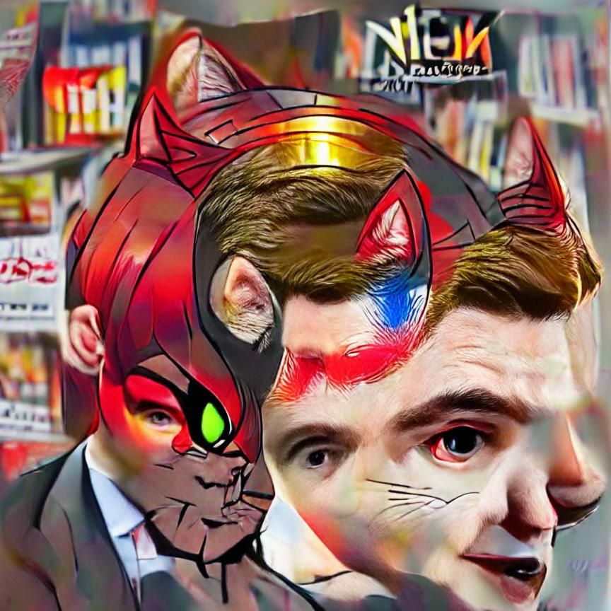Catboy in Marvel Comics Style