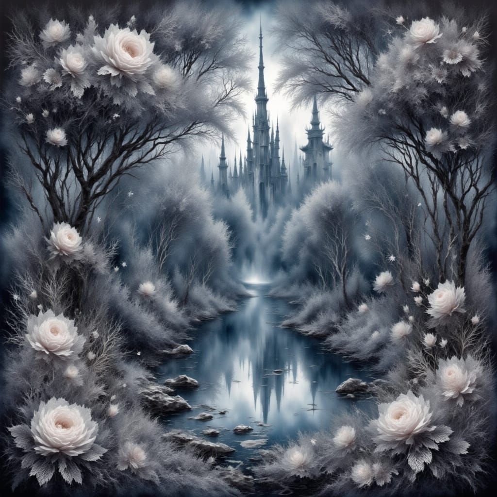 Ethereal Renaissance Fantasy Landscape