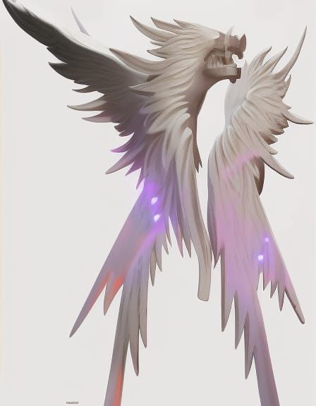 Epic One-Winged Angel Inspired by Baroque Art