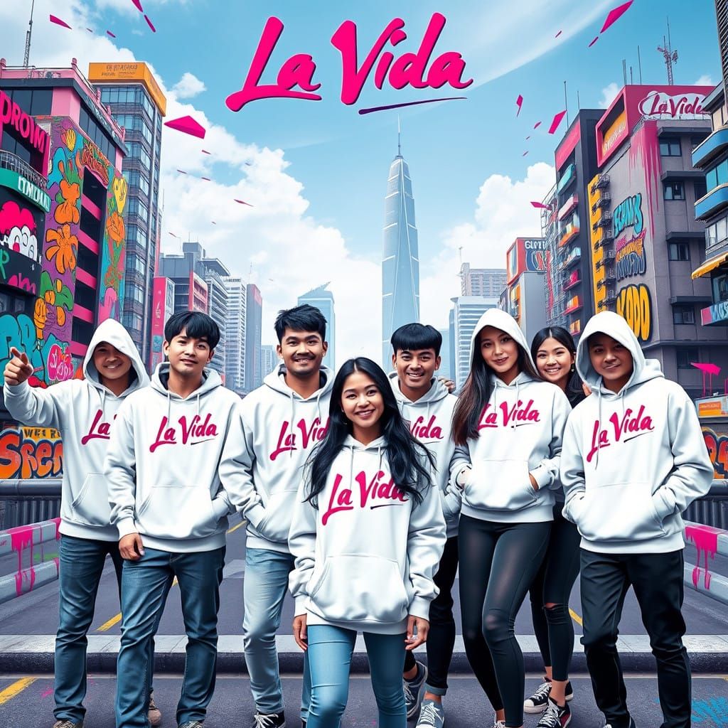 La Vida Street Art in Vibrant Malaysian City