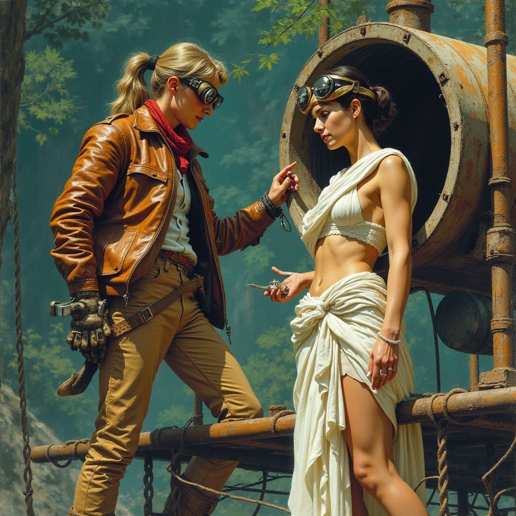 Time Machine Repair: Pulp-Inspired Realism