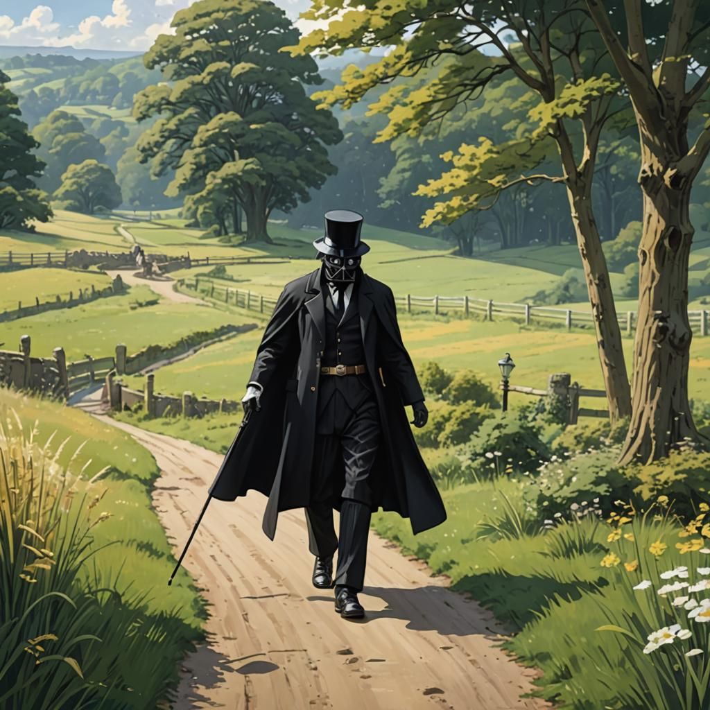 Darth Vader Visits Dyrham Park: Studio Ghibli Anime