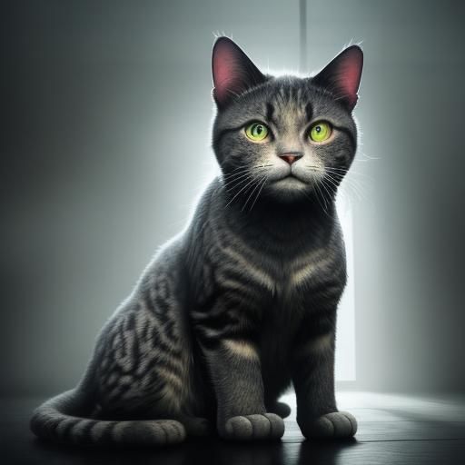 Hyper-Realistic Digital Art of One Thousand Cats