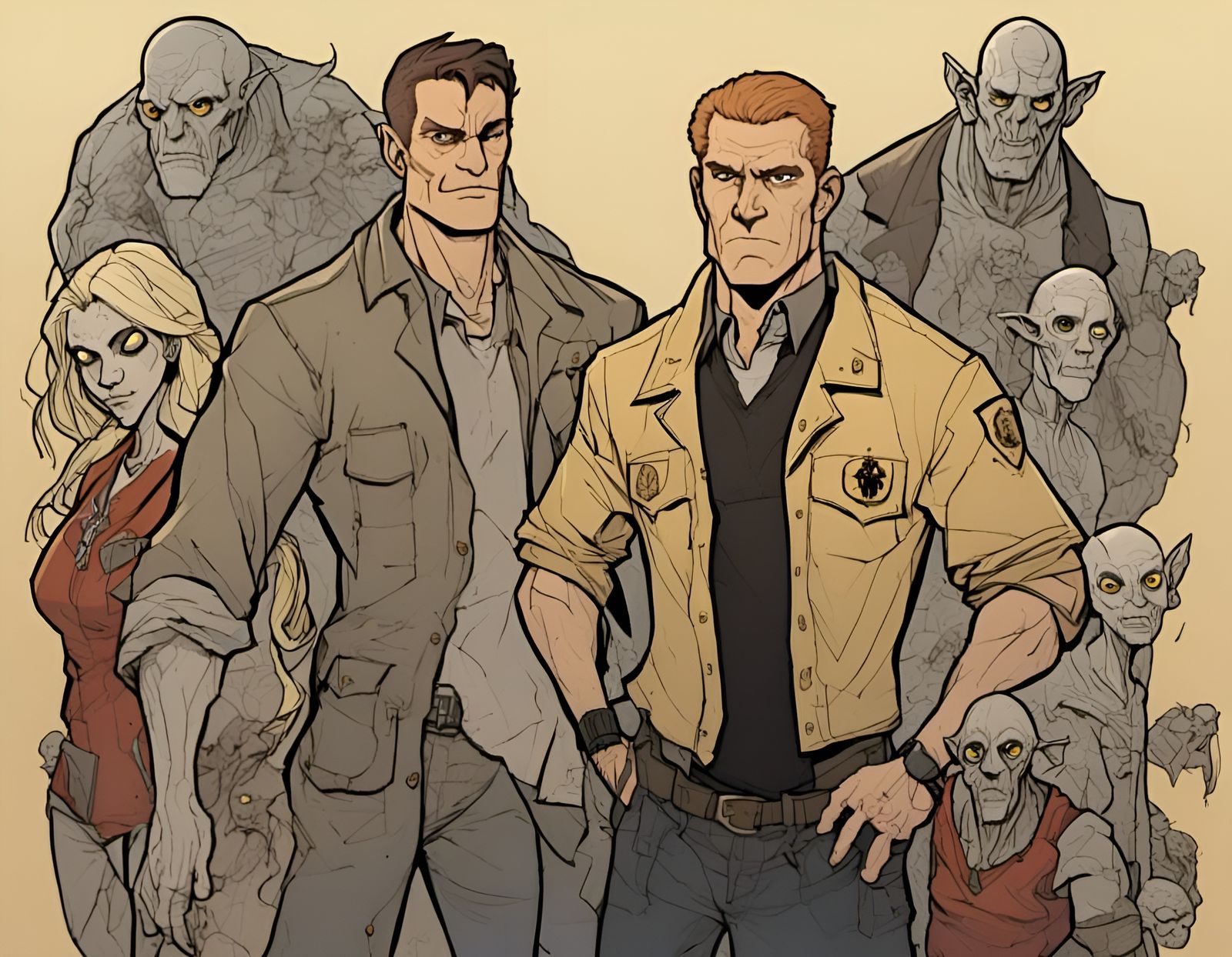 AI Image Generated with Minimal 'Pulpc' LoRA Prompt