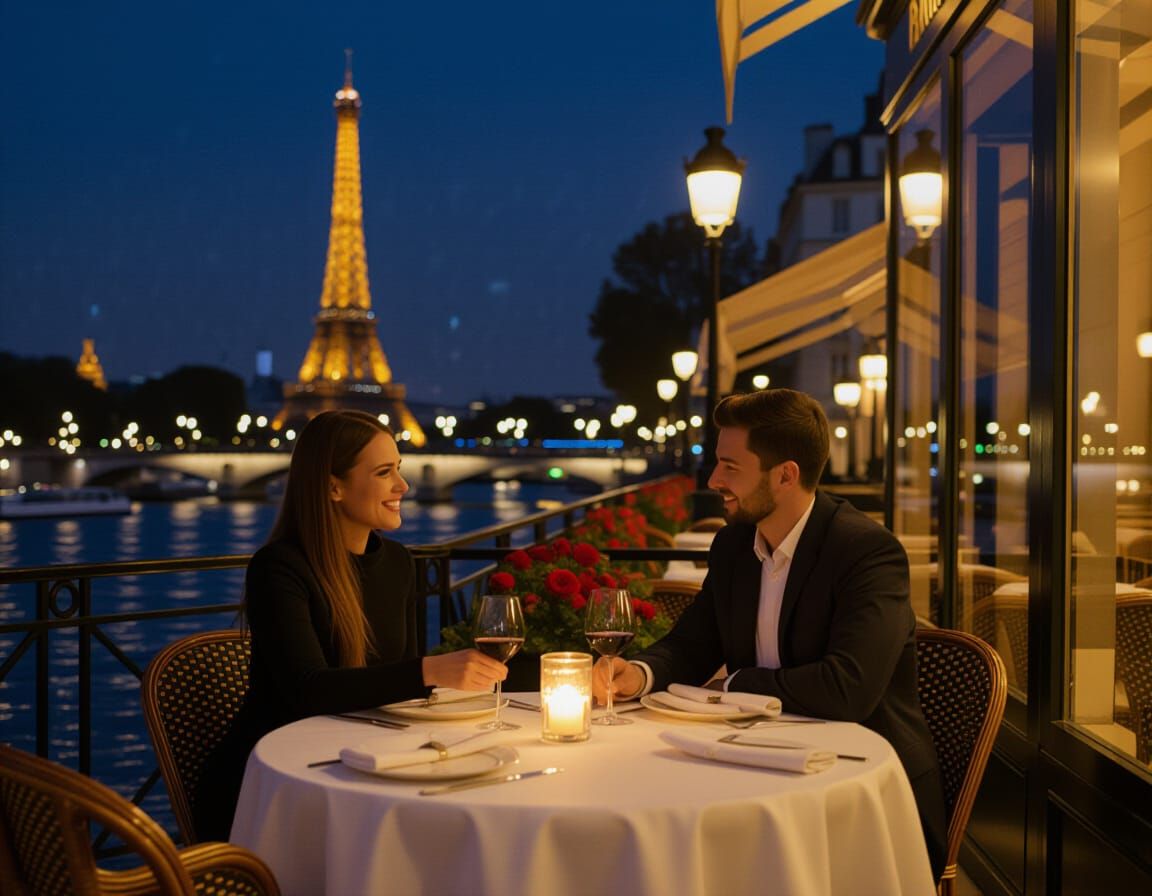 Romantic Autumn Dinner Date in Paris