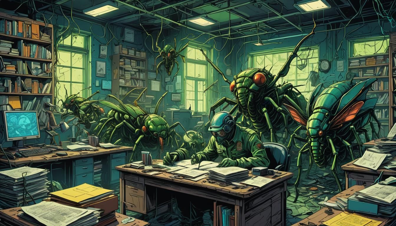 Chernobyl's Insect Officials: Polish Comic Book Art