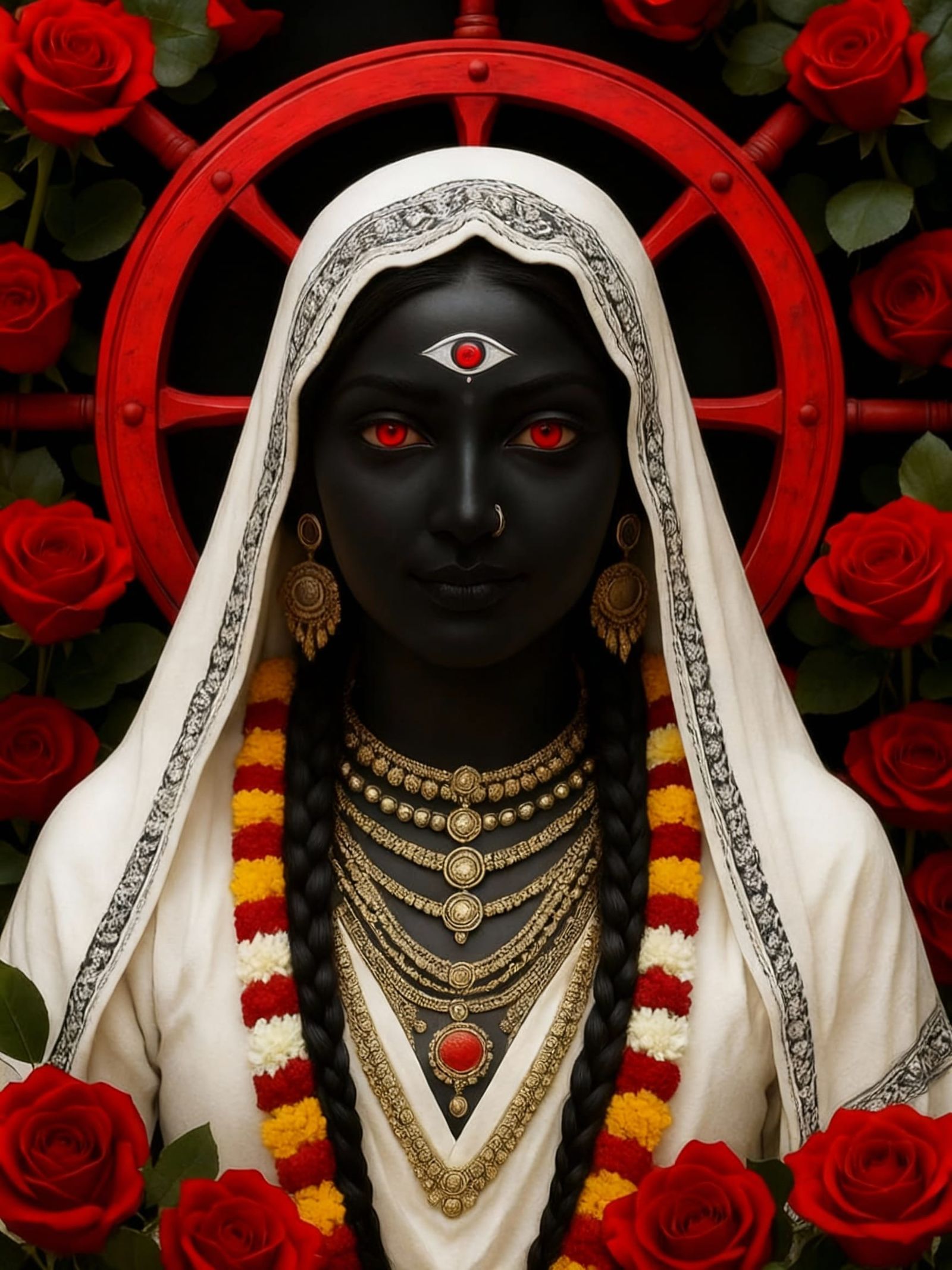Kali Maa Inspired Deity With Third Eye