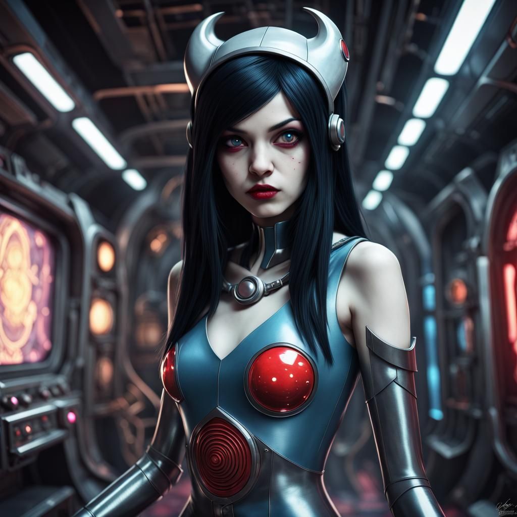 Futuristic Marceline from Adventure Time