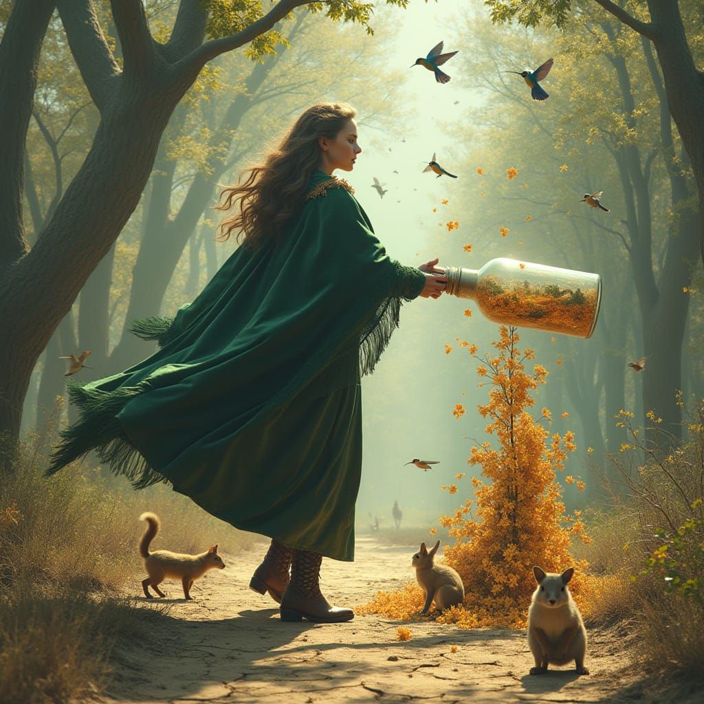 Young Woman Unleashes Vibrant Summer Paradise in Ultra-Reali...