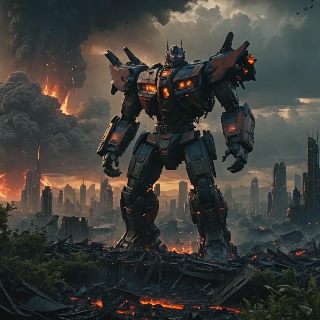 Cybertron: Sweeping Planetary Vista in Cinematic Style