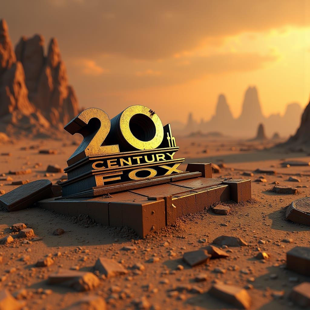 Wasteland 20th Century Fox Logo in Unreal Engine