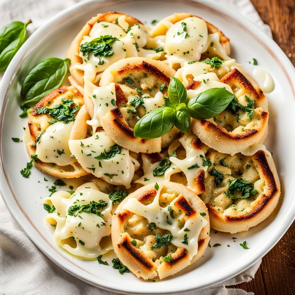 Tortellini with Garlic Butter and Basil