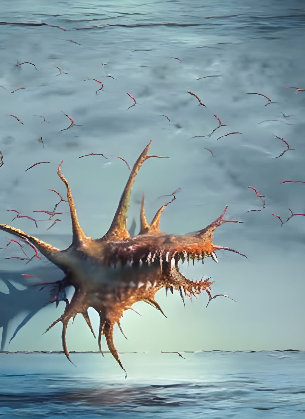 Dendritic Nightmare Monster Emerges from the Sea