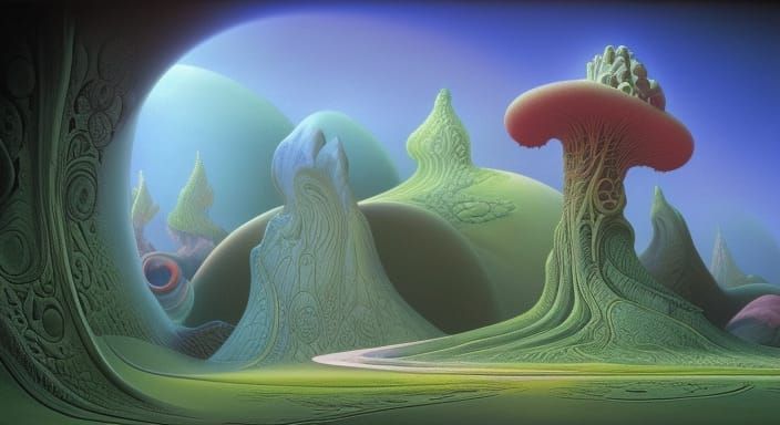 Mystical Dreamscape with Dynamic Lighting