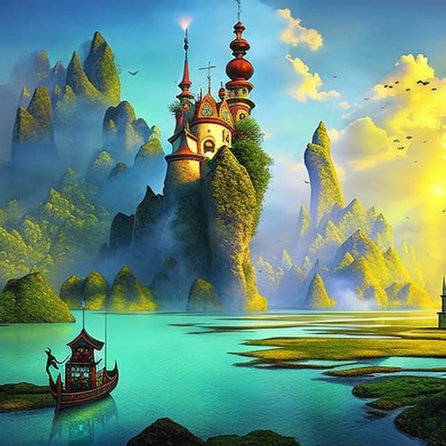 Steampunk Time Traveler Enters Clock Gate