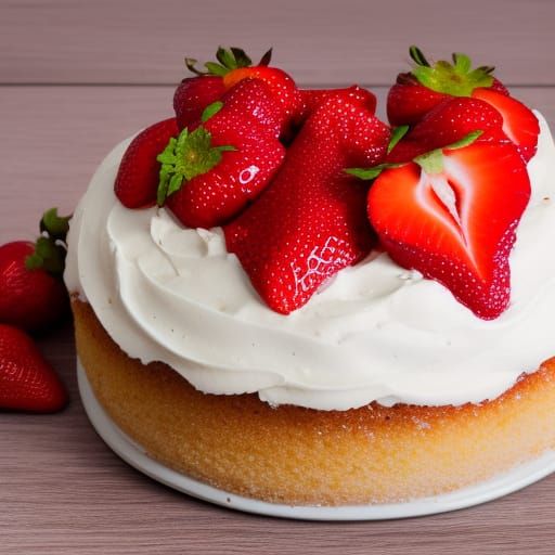 Delicious Strawberry Cake: Professional Photography