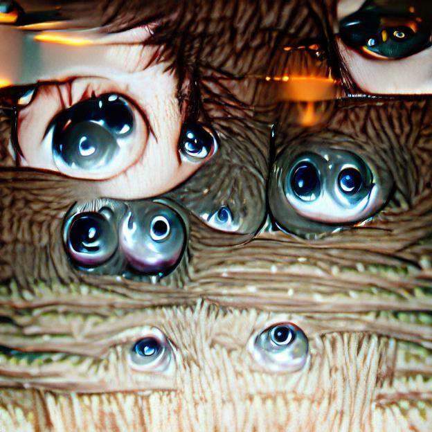 Striking Image of Human Eyes