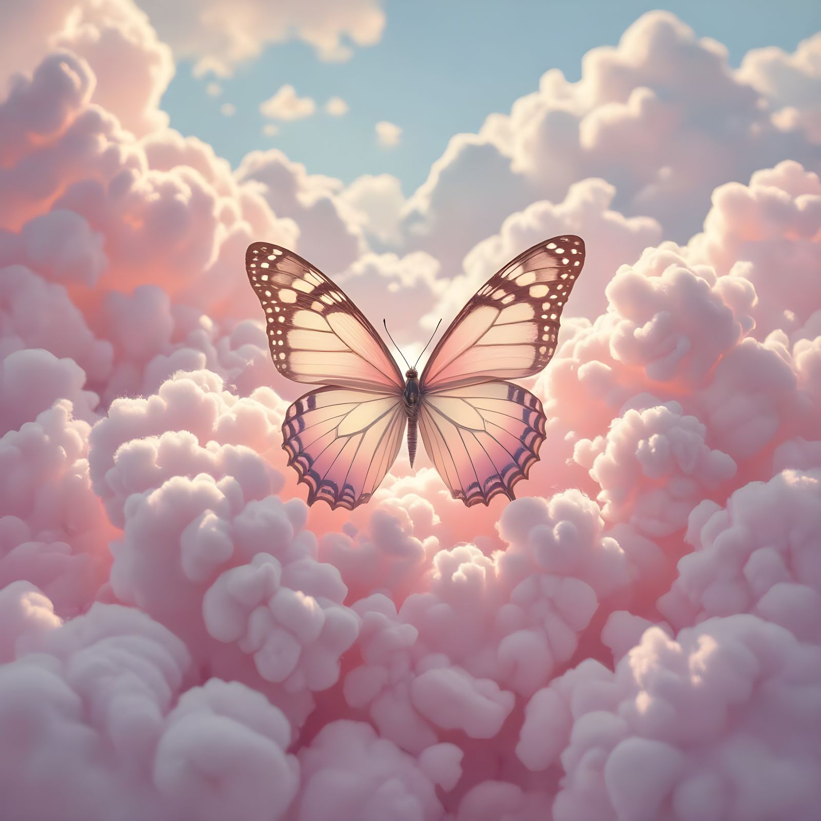 Cotton Candy Butterfly