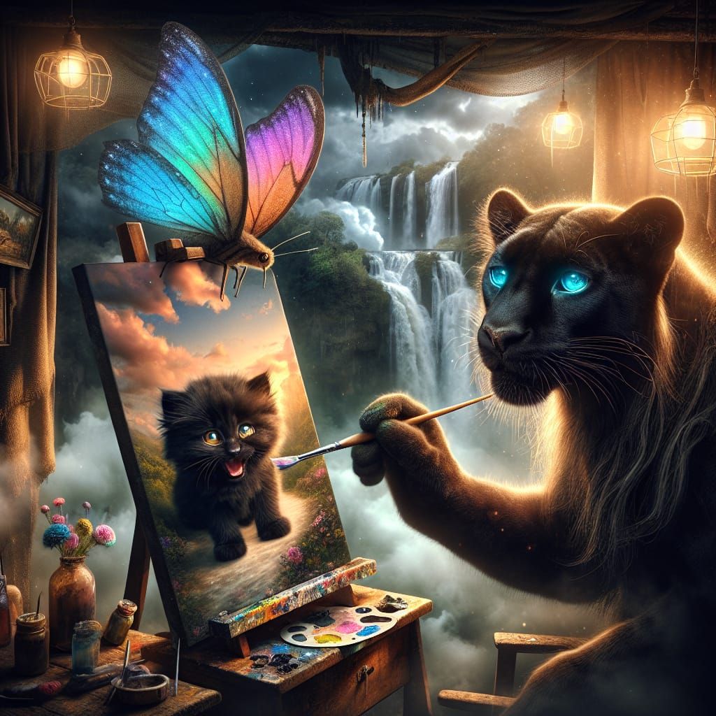 Painting his inner Selfie