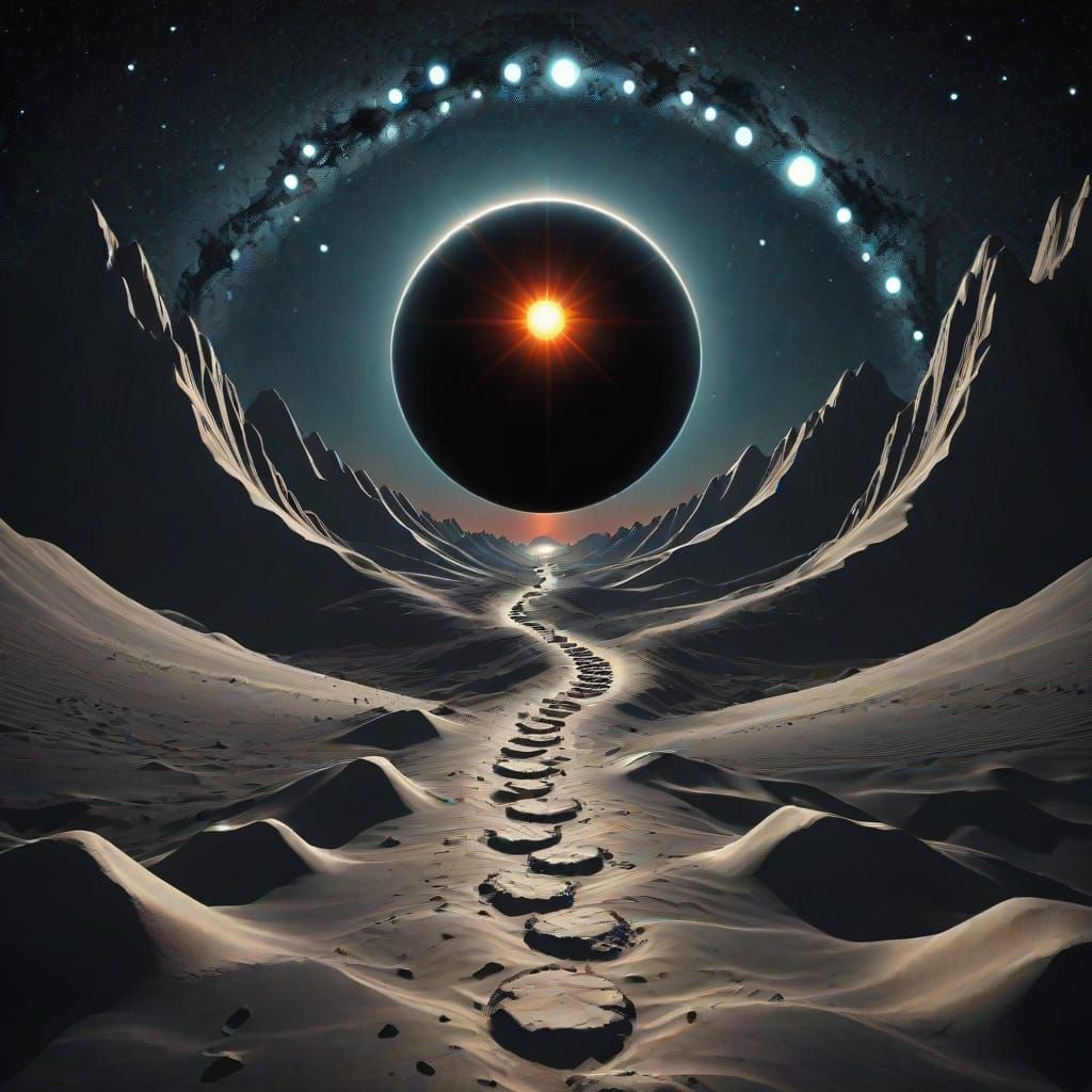 Path to Parallel Universe Under a Black Sun