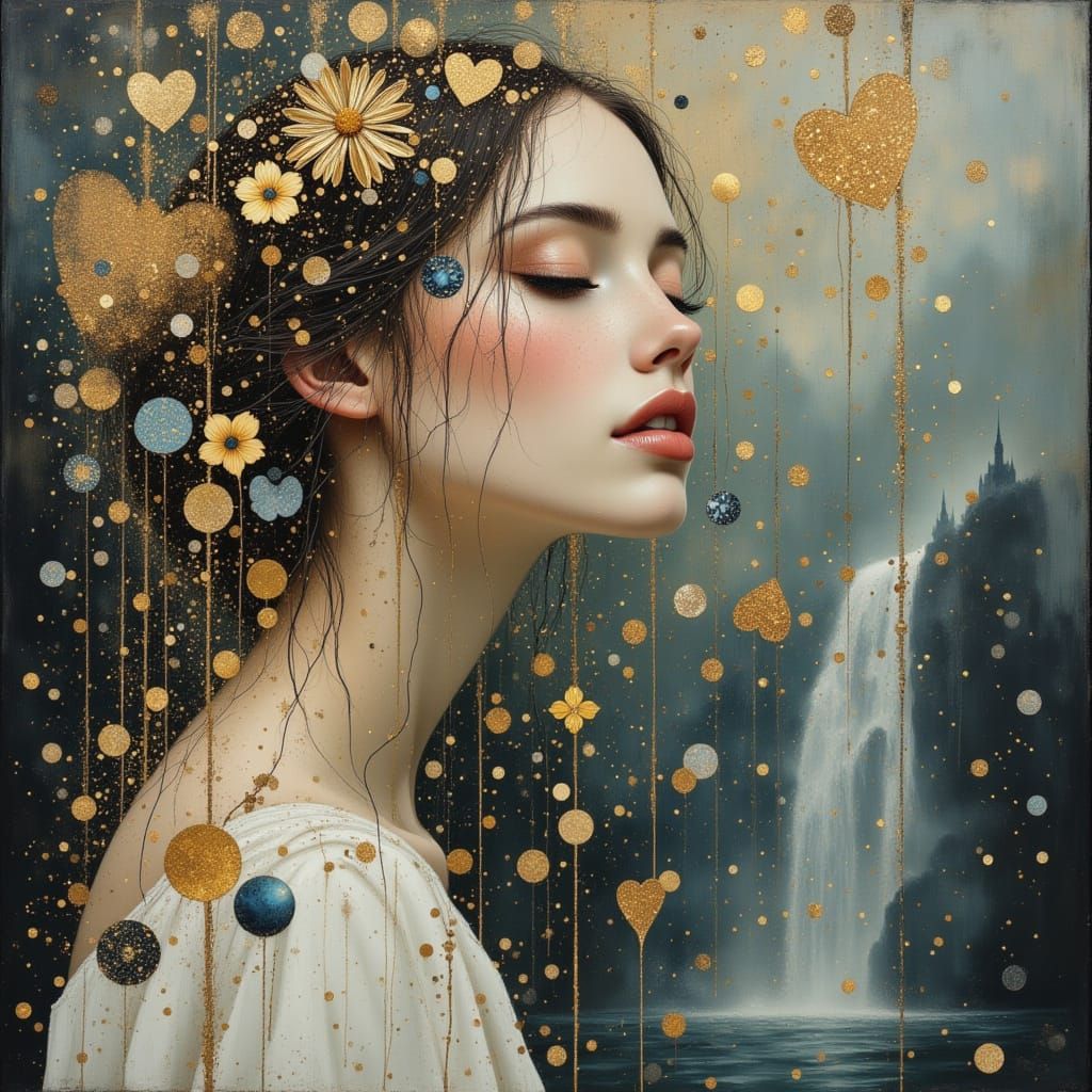 Mystical Foggy Forest Landscape with Ethereal Light