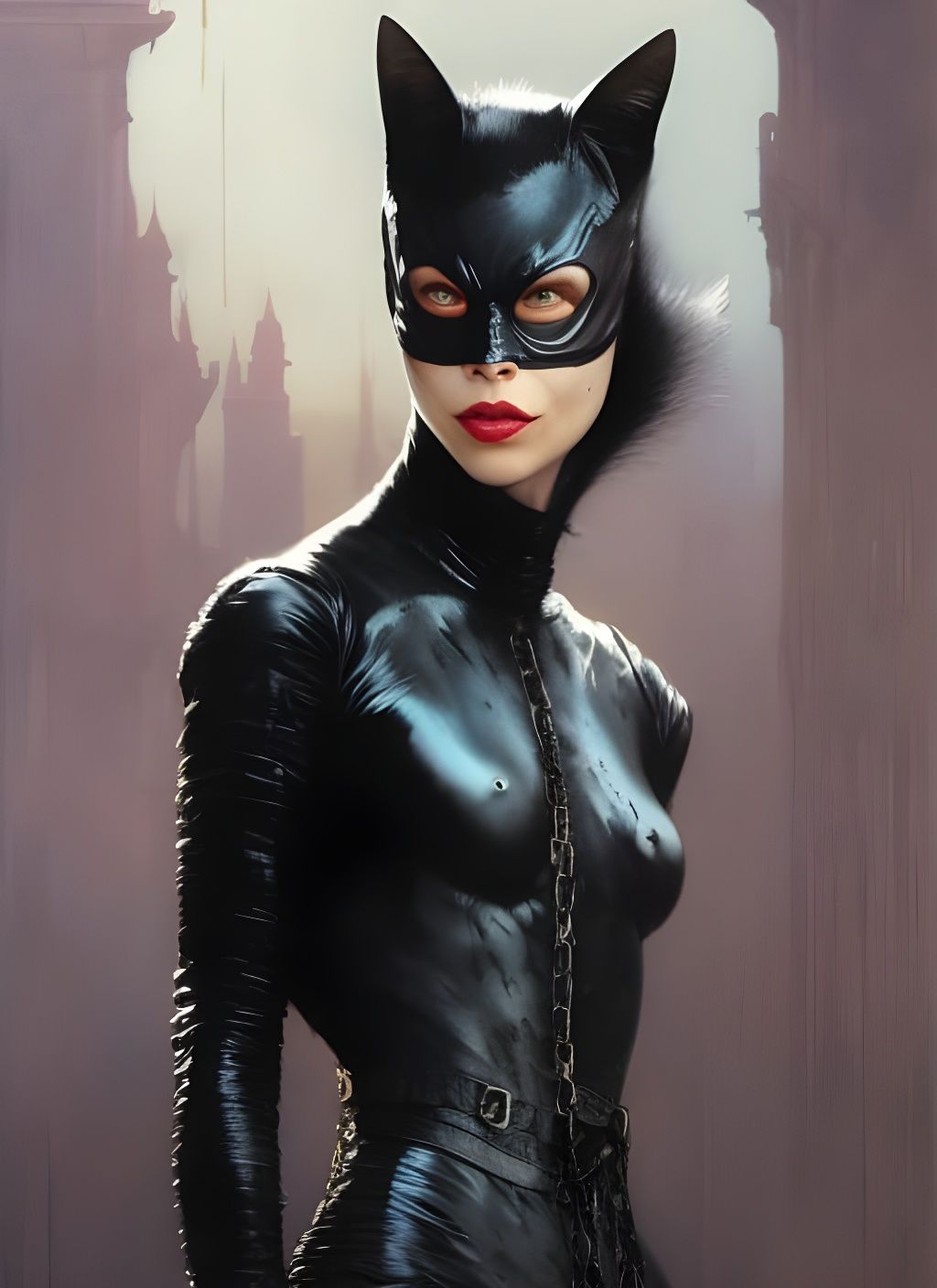 Yolandi Visser as Catwoman Crayon Caricature