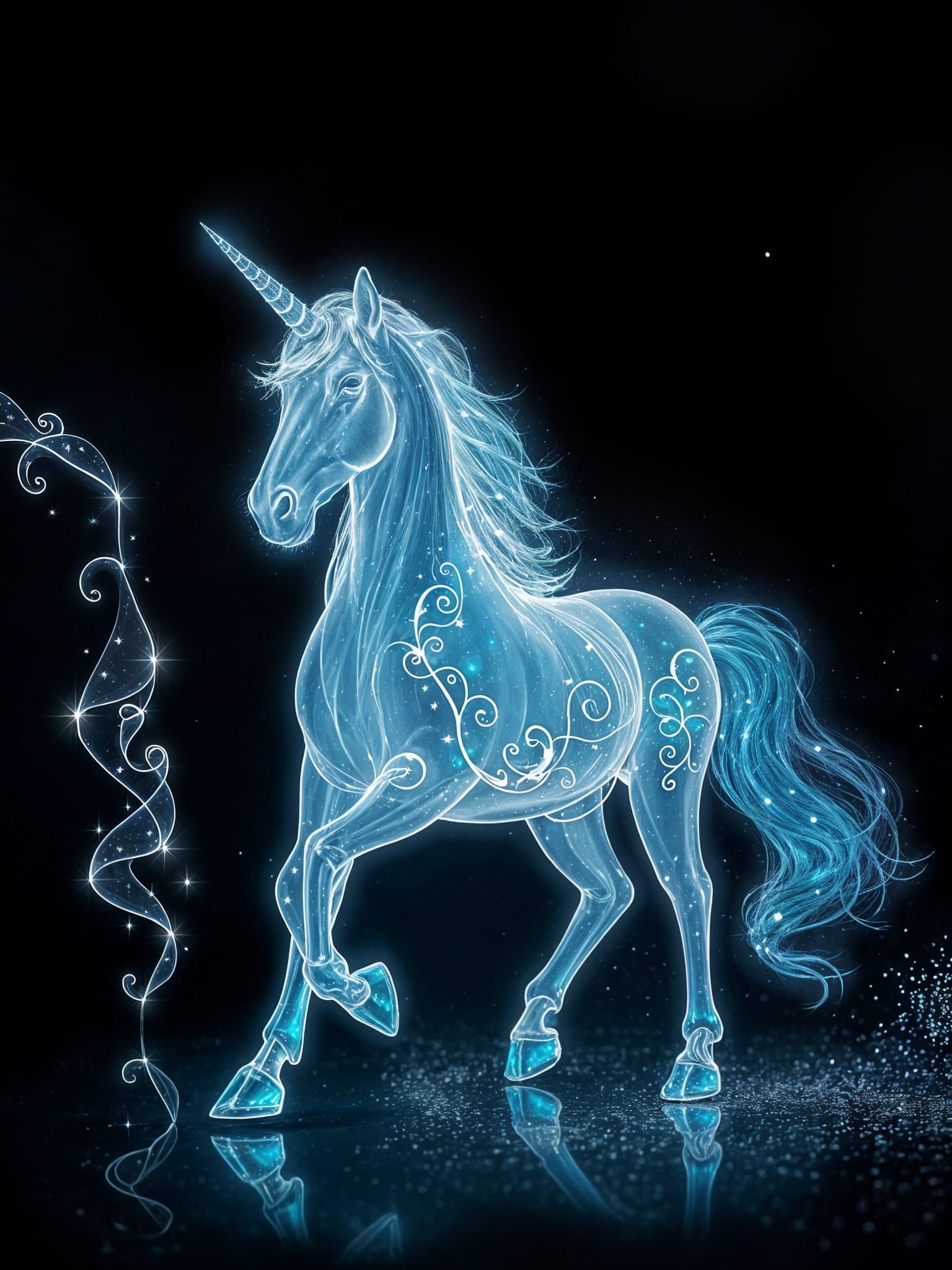 Glowing unicorn