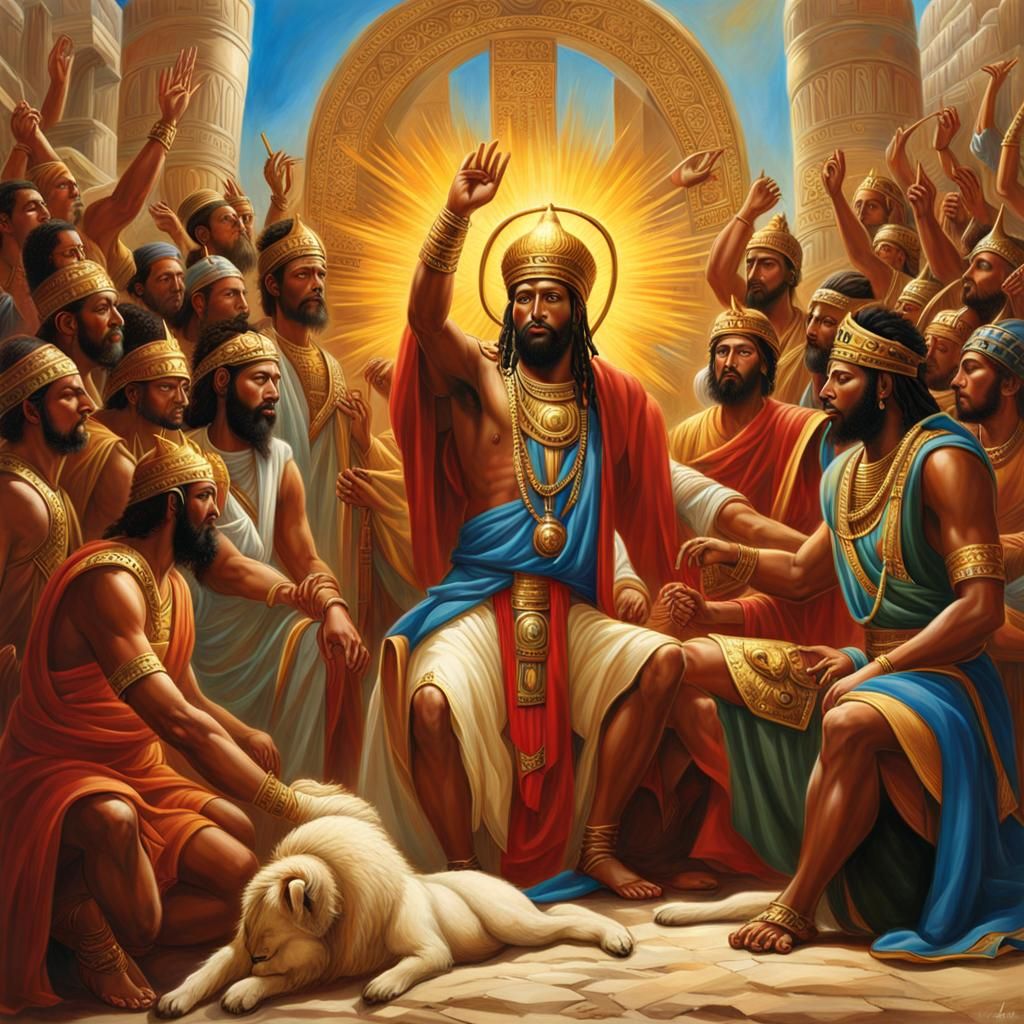 David Anointed King: Biblical Hyperrealistic Digital Art