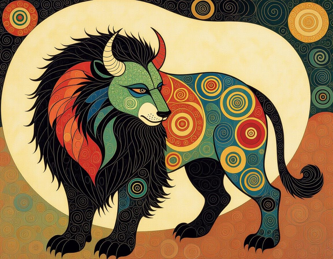 Intricate Beast Artwork in a Surreal Style