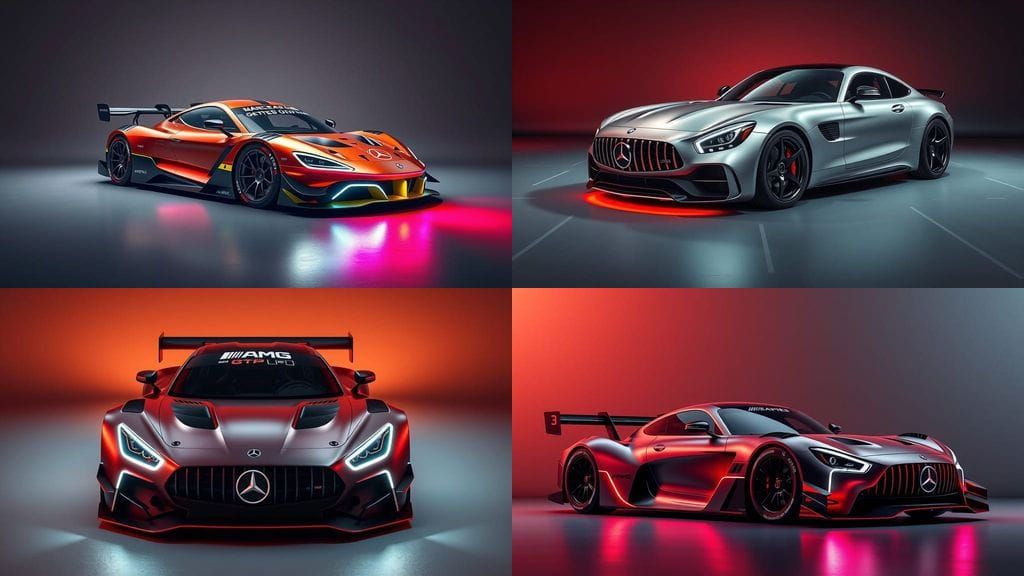Futuristic 2030 Mercedes AMG GTP E-PERFORMANCE LMH Race Car