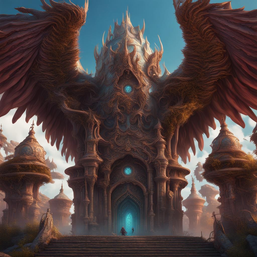 Detailed Matte Painting in Deep Color