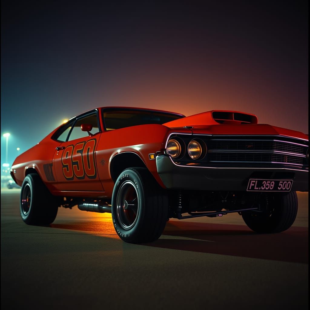 Vintage Hotrod Musclecar: 1970 Ford LTD Custom 500